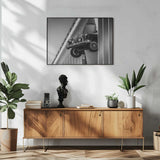 Classic Car Breaking Wall Art Print UK — Abstract Dark Wall Art — Living Room — Wall It All Prints