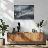 Misty Autumn Forest Art Print UK — Dark Moody Vibrant Wall Art — Living Room — Wall It All Prints