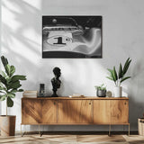 Classic Race Car Art Print UK — Vintage Dark Wall Art — Living Room — Wall It All Prints