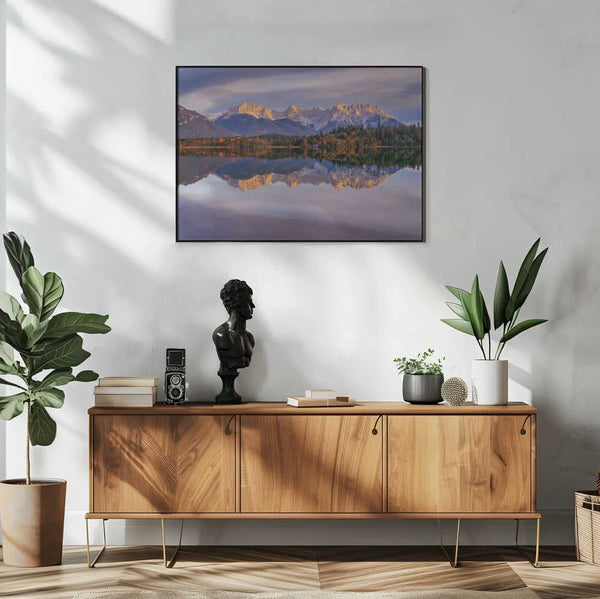 Majestic Autumn Mountain View Art Print UK — Landscape Vibrant Wall Art — Bedroom — Wall It All Prints