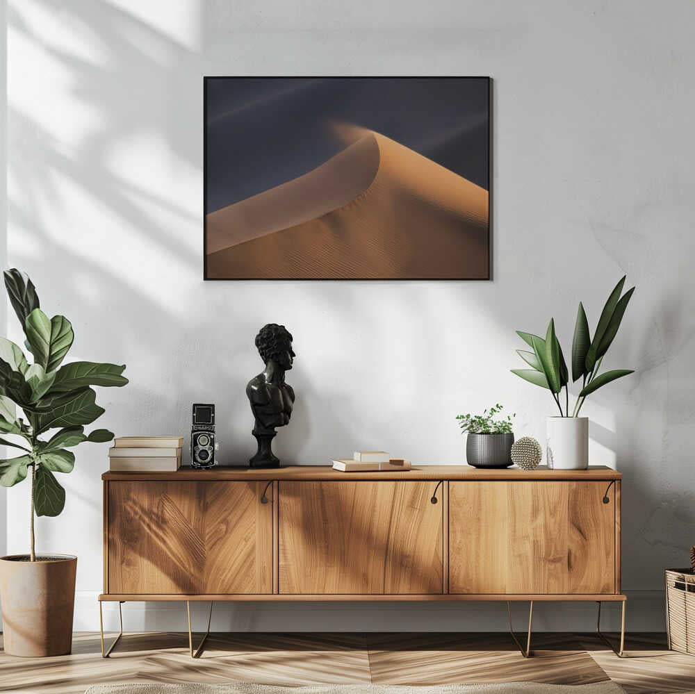 Golden Desert Dune Art Print UK — Abstract Calm Wall Art — Office — Wall It All Prints