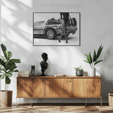 Elegant Time Machine Art Print UK — Portrait Vibrant Wall Art — Living Room — Wall It All Prints