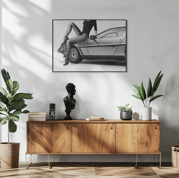 Sleek Car Glamour Art Print UK — Portrait Vibrant Wall Art — Living Room — Wall It All Prints