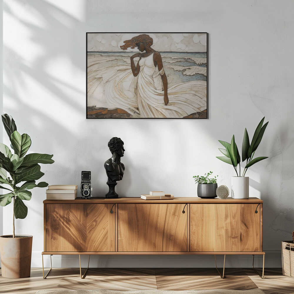 Ocean's Serenity Art Print UK — Abstract Calm Wall Art — Bedroom — Wall It All Prints