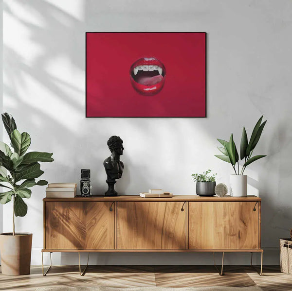 Red Vampire Lips Braces