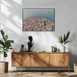 Sicilian Coastal Town Art Print UK — Landscape Vibrant Wall Art — Living Room — Wall It All Prints