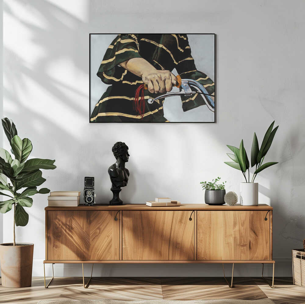 The Cyclist's Grip Art Print UK — Portrait Fresh Wall Art — Living Room — Wall It All Prints
