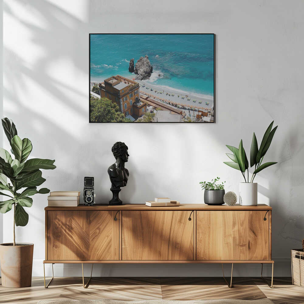 Orange Villa Turquoise Sea Del Mundo Imagery