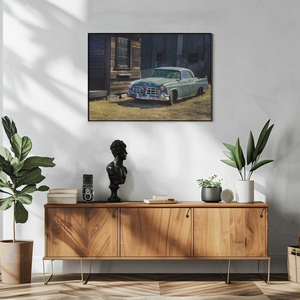 Abandoned Classic Car Art Print UK — Vintage Fresh Wall Art — Living Room — Wall It All Prints