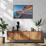 Classic Diner Car Art Print UK — Vintage Warm Wall Art — Living Room — Wall It All Prints