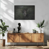 Moody Bobcat Portrait Art Print UK — Dark Moody Dark Wall Art — Living Room — Wall It All Prints