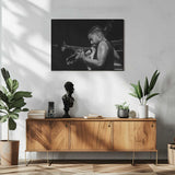 Jazz Trumpet Performance Art Print UK — Dark Moody Dark Wall Art — Living Room — Wall It All Prints