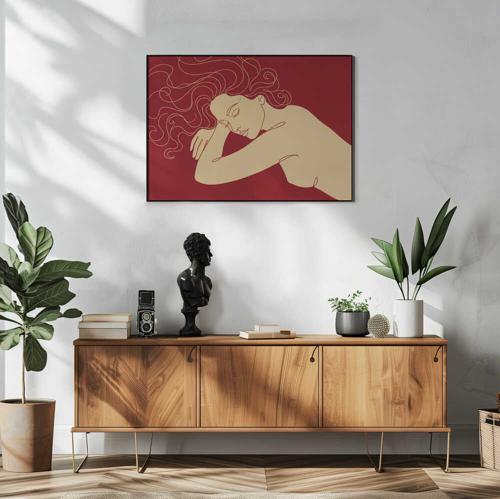 Golden Dreamer Art Print UK — Abstract Calm Wall Art — Bedroom — Wall It All Prints