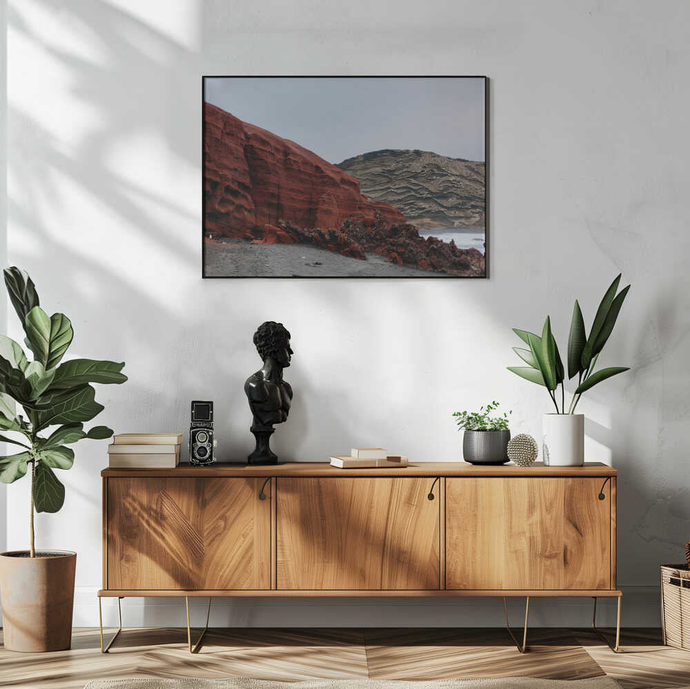 Volcanic Silence Art Print UK — Dark Moody Dark Wall Art — Office — Wall It All Prints
