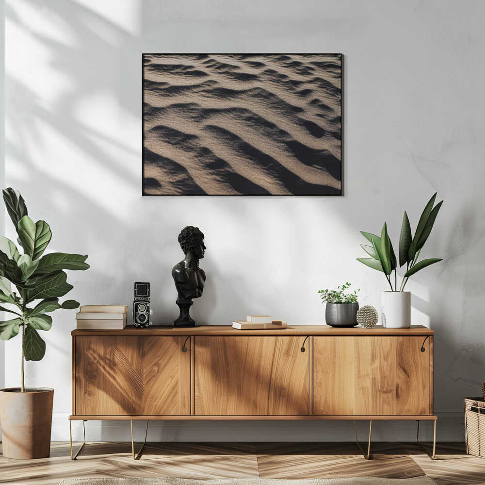 Desert Sand Waves Art Print UK — Abstract Calm Wall Art — Living Room — Wall It All Prints