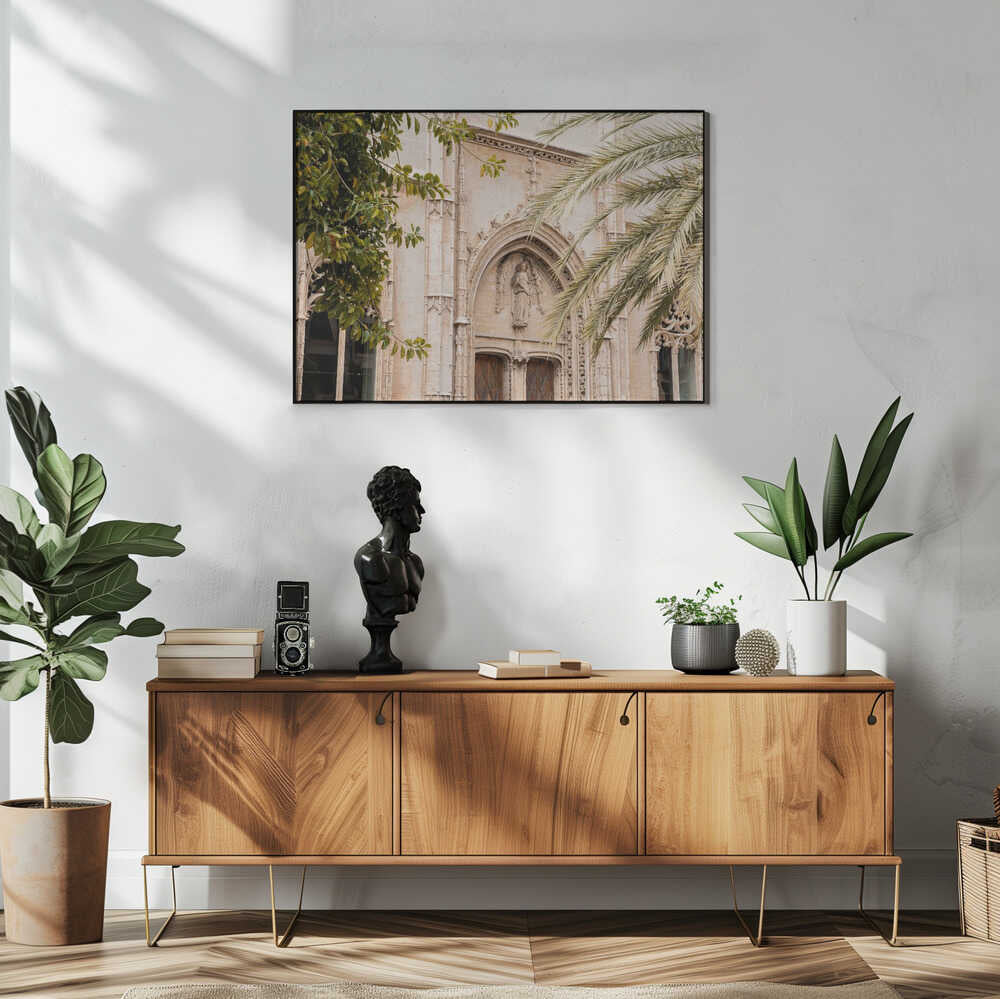 Gothic Church Entrance Art Print UK — Dark Moody Fresh Wall Art — Living Room — Wall It All Prints