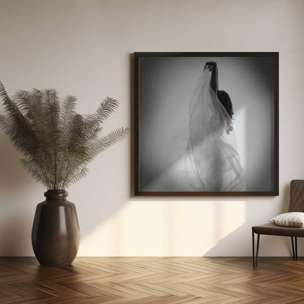 Graceful Fabric Dance Art Print UK — Abstract Calm Wall Art — Living Room — Wall It All Prints