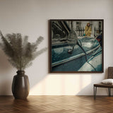 Rainy Day Classic Car Art Print UK — Dark Moody Vibrant Wall Art — Living Room — Wall It All Prints