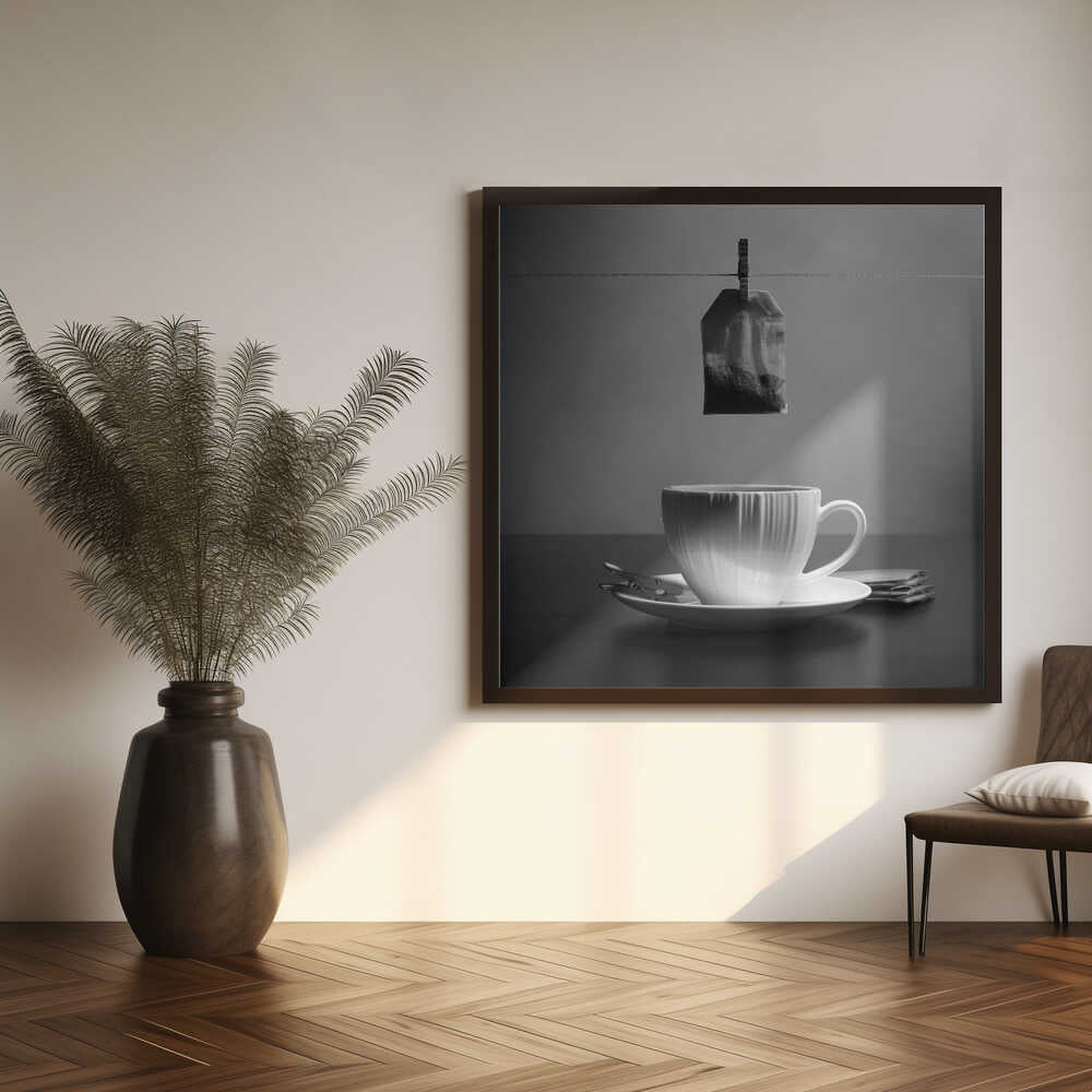 Hanging Tea Ritual Art Print UK — Abstract Calm Wall Art — Bedroom — Wall It All Prints