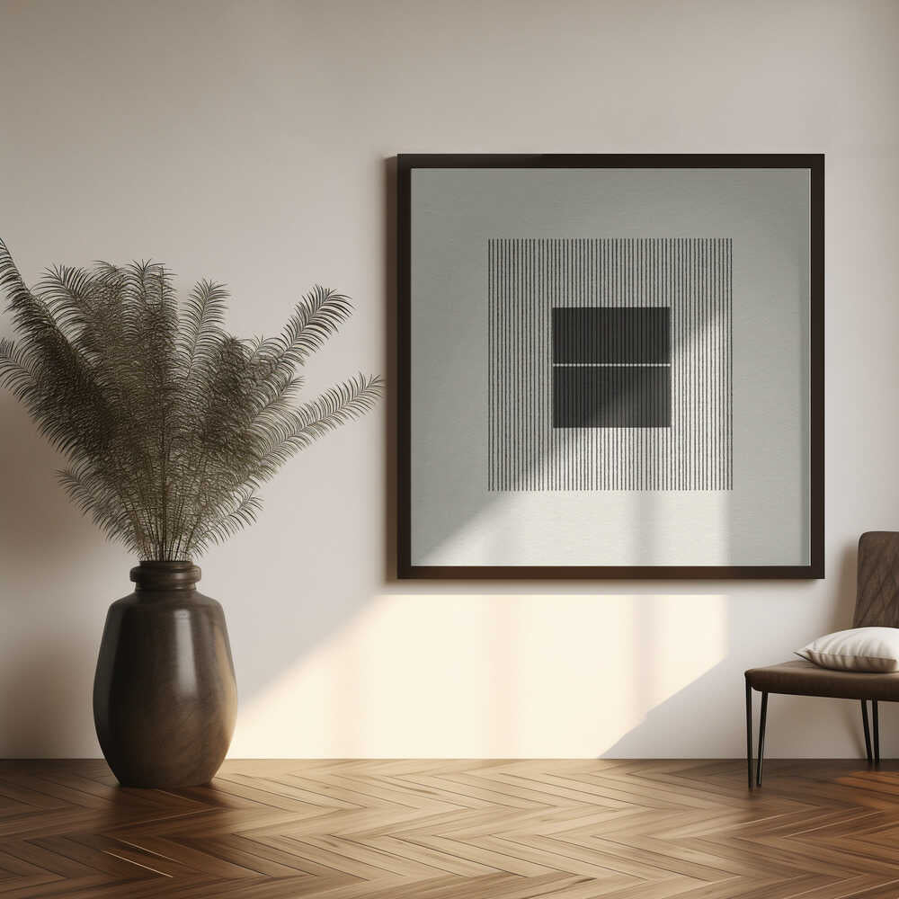 Line Harmony Art Print UK — Abstract Dark Wall Art — Office — Wall It All Prints
