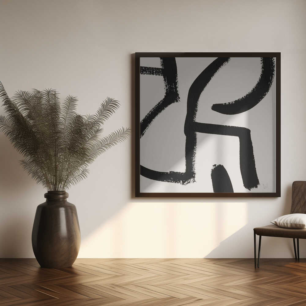 Curvy Lines No2 Art Print UK — Abstract Vibrant Wall Art — Office — Wall It All Prints