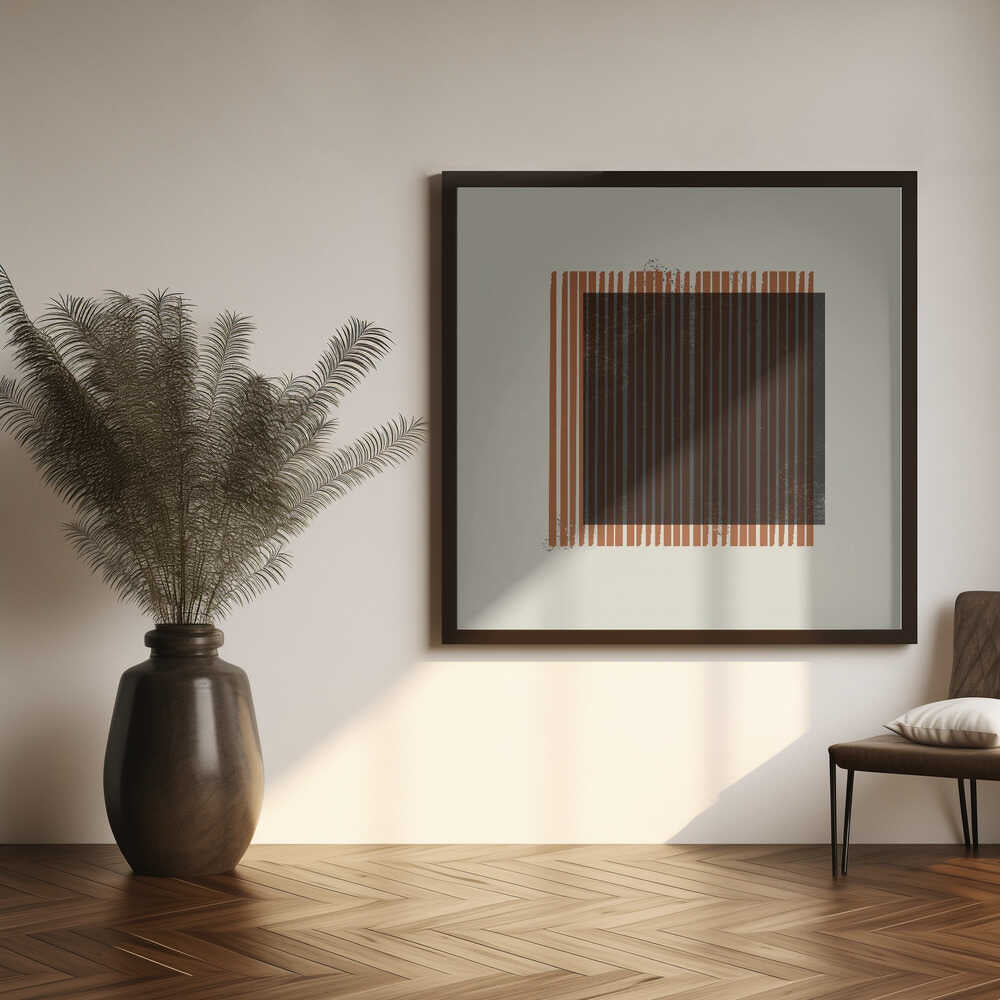 Striped Enigma Art Print UK — Abstract Minimal Wall Art — Office — Wall It All Prints