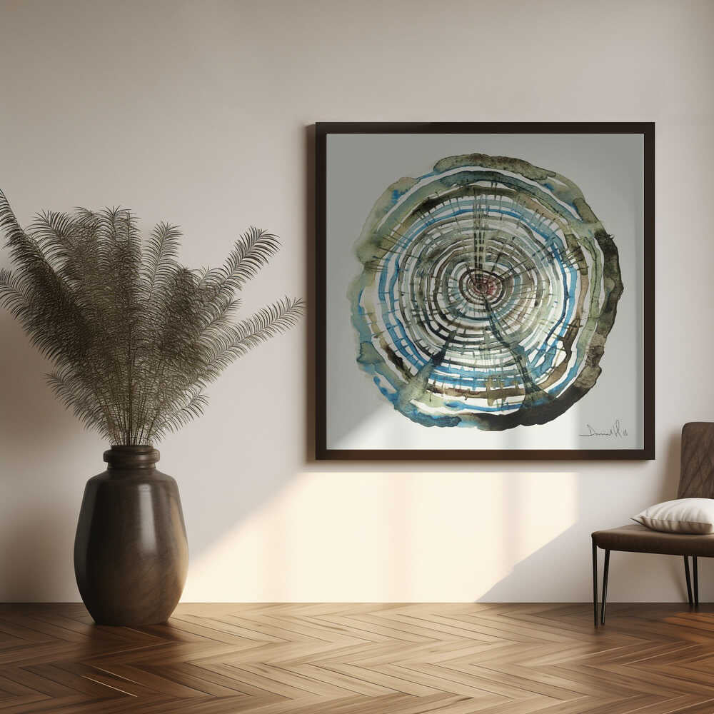 Water Oak Art Print UK — Abstract Vibrant Wall Art — Living Room — Wall It All Prints