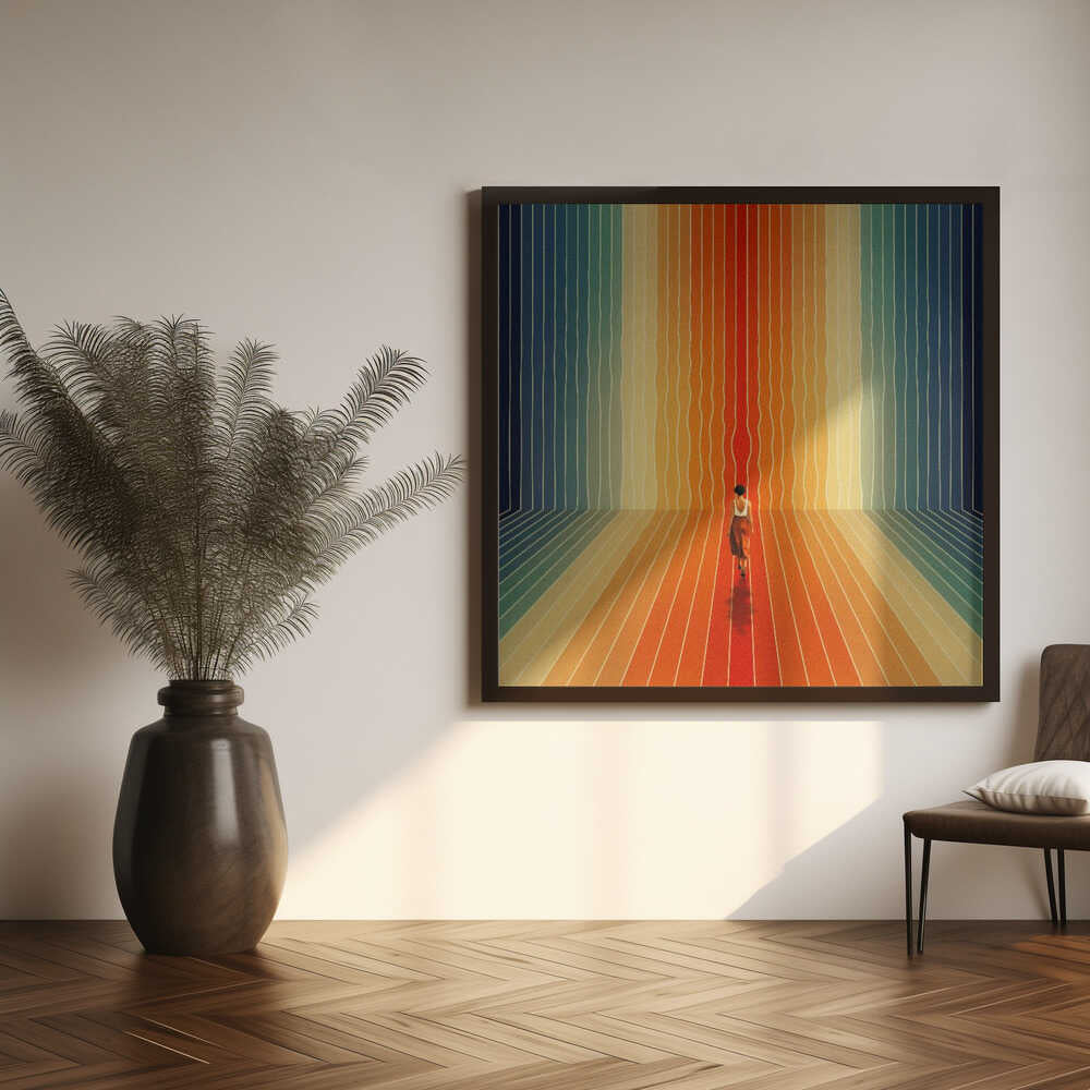Here I Come Art Print UK — Abstract Vibrant Wall Art — Living Room — Wall It All Prints