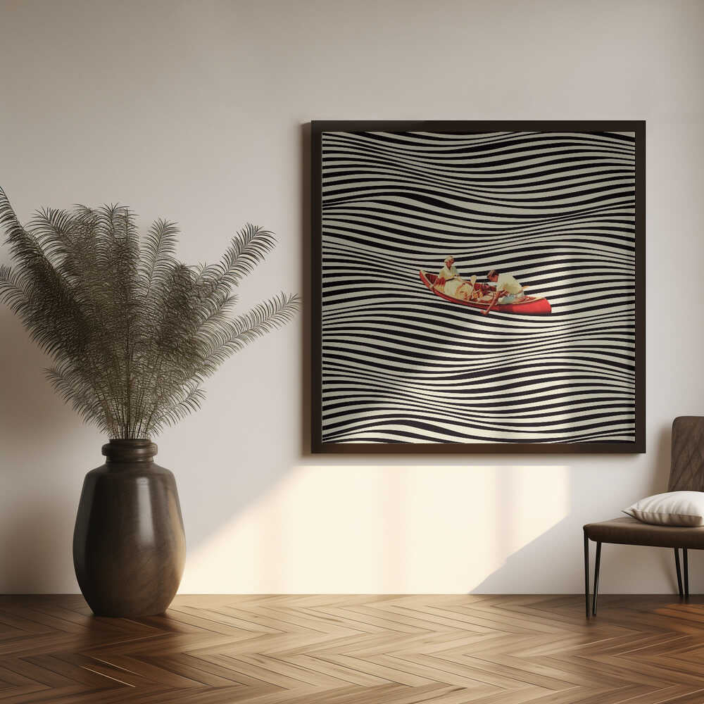 The Real Boat Trip Art Print UK — Abstract Dark Wall Art — Office — Wall It All Prints
