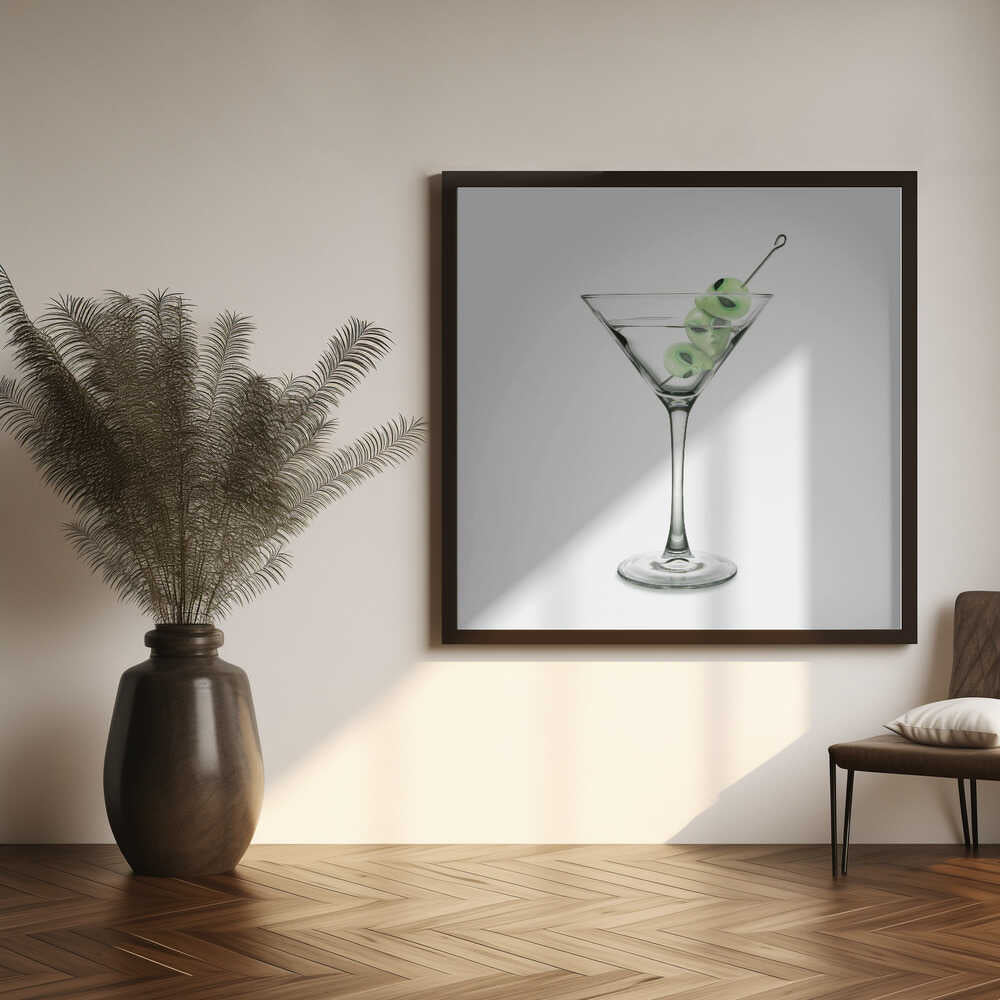 Alien Martini Art Print UK — Food Vibrant Wall Art — Kitchen — Wall It All Prints