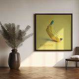Pixelated Yellow Banana