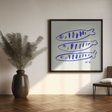 Three Blue Fish