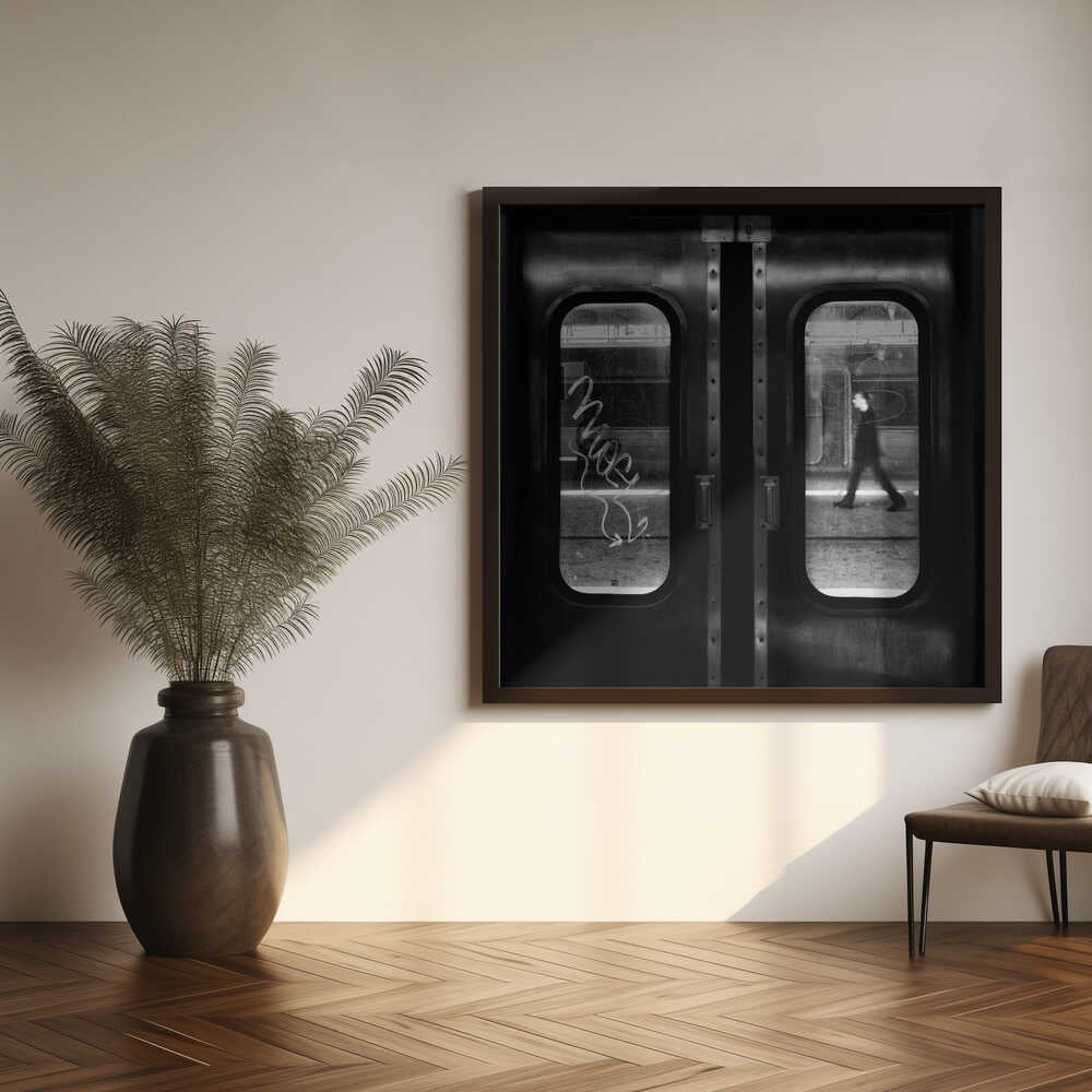 Urban Subway Motion Art Print UK — Dark Moody Dark Wall Art — Living Room — Wall It All Prints