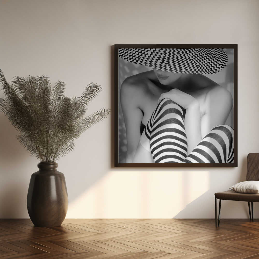 Zagging that Zig Art Print UK — Portrait Dark Wall Art — Living Room — Wall It All Prints