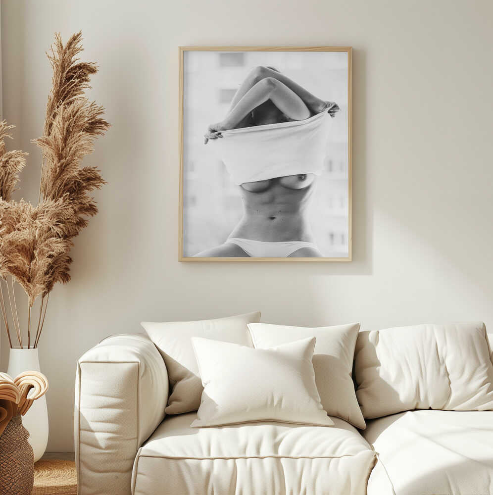 Hot [Simona] Art Print UK — Portrait Dark Wall Art — Living Room — Wall It All Prints