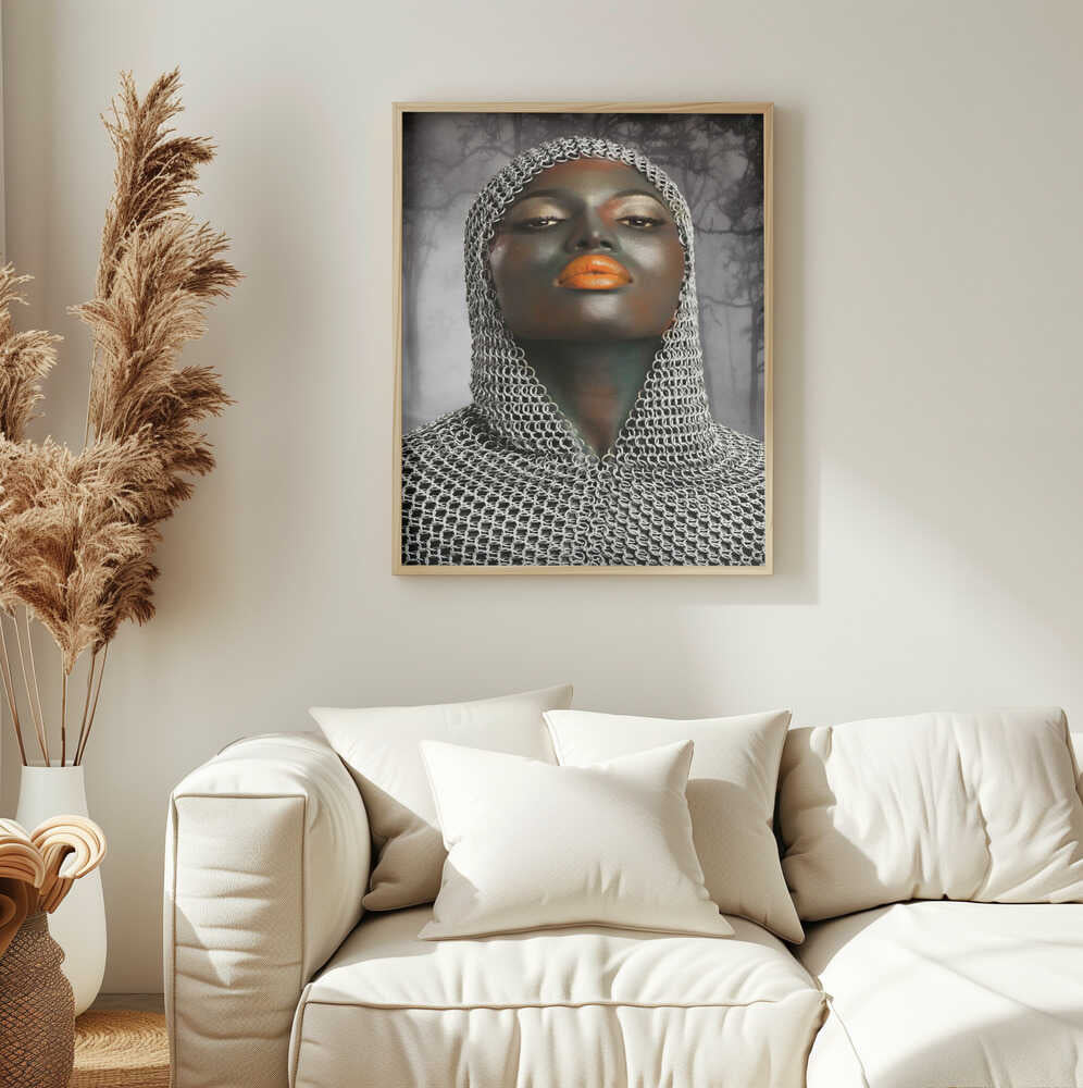 Dark Fantasy Warrior Art Print UK — Dark Moody Dark Wall Art — Living Room — Wall It All Prints
