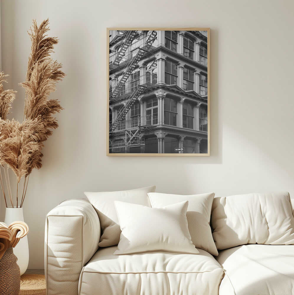 Urban Geometry Art Print UK — Vintage Dark Wall Art — Living Room — Wall It All Prints