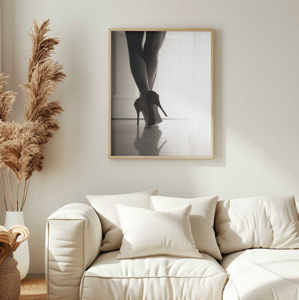Elegant High Heels Art Print UK — Dark Moody Dark Wall Art — Office — Wall It All Prints