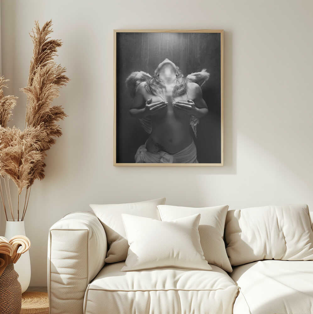 Fallen angel Art Print UK — Portrait Dark Wall Art — Living Room — Wall It All Prints