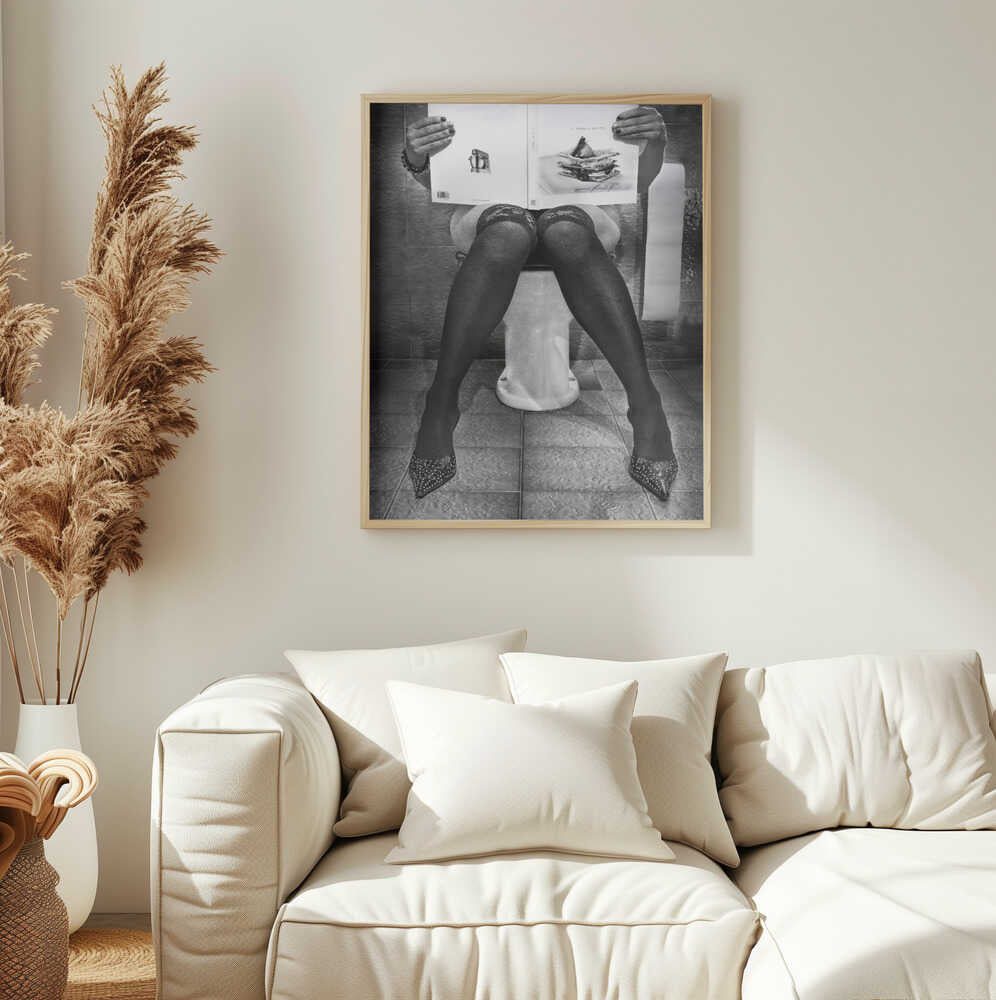 Glamour In The Bathroom Art Print UK — Portrait Dark Wall Art — Bathroom — Wall It All Prints