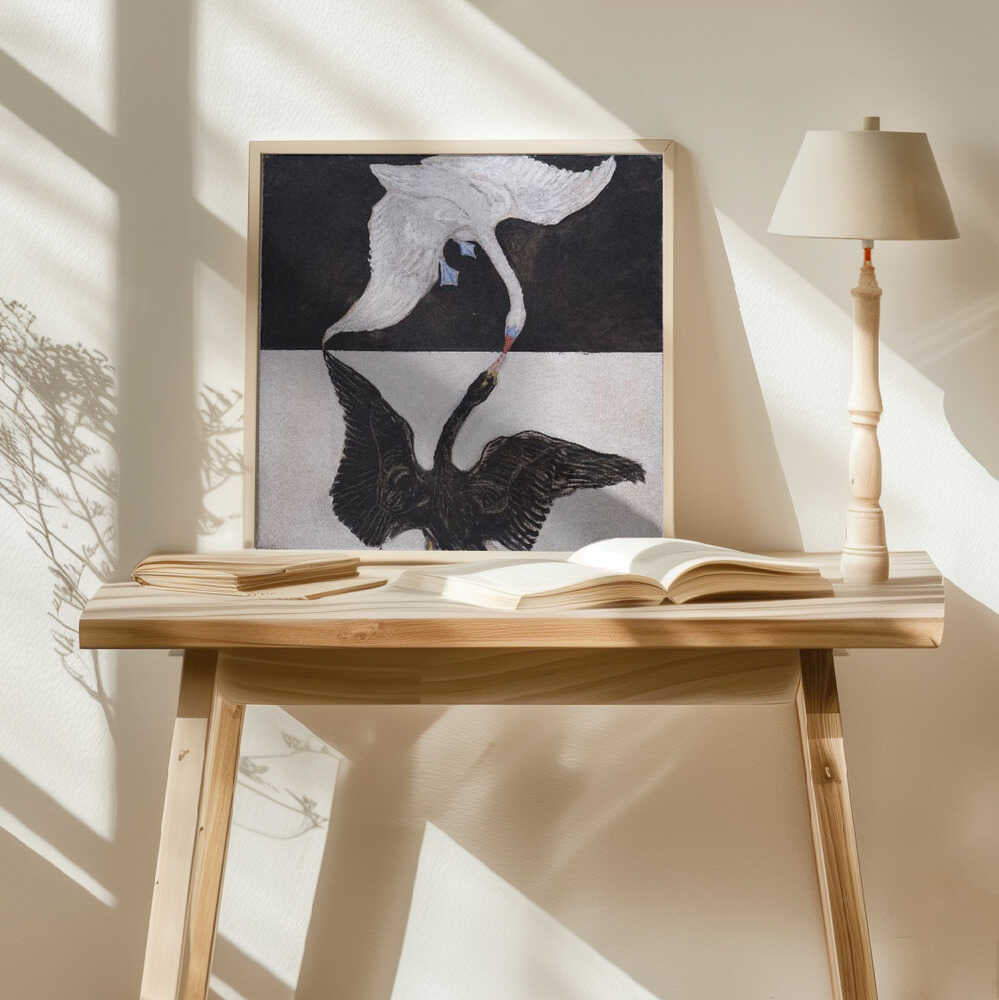 Hilma Af Klint   the Swan Art Print UK — Japanese Dark Wall Art — Living Room — Wall It All Prints