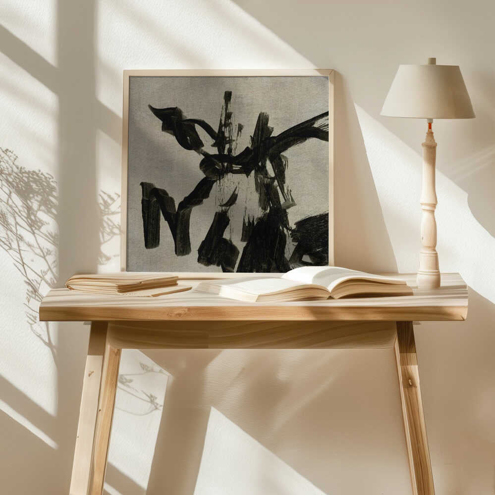 Abstract Ink Movement Art Print UK — Abstract Dark Wall Art — Office — Wall It All Prints