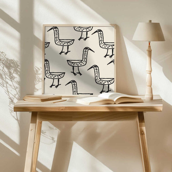 Folk Art Bird Pattern