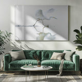 Egret Water Run Art Print UK — Abstract Vibrant Wall Art — Office — Wall It All Prints