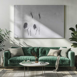 Calling Cranes in Snow Art Print UK — Japanese Dark Wall Art — Living Room — Wall It All Prints