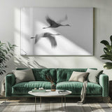 Cranes in Motion Art Print UK — Abstract Dark Wall Art — Living Room — Wall It All Prints