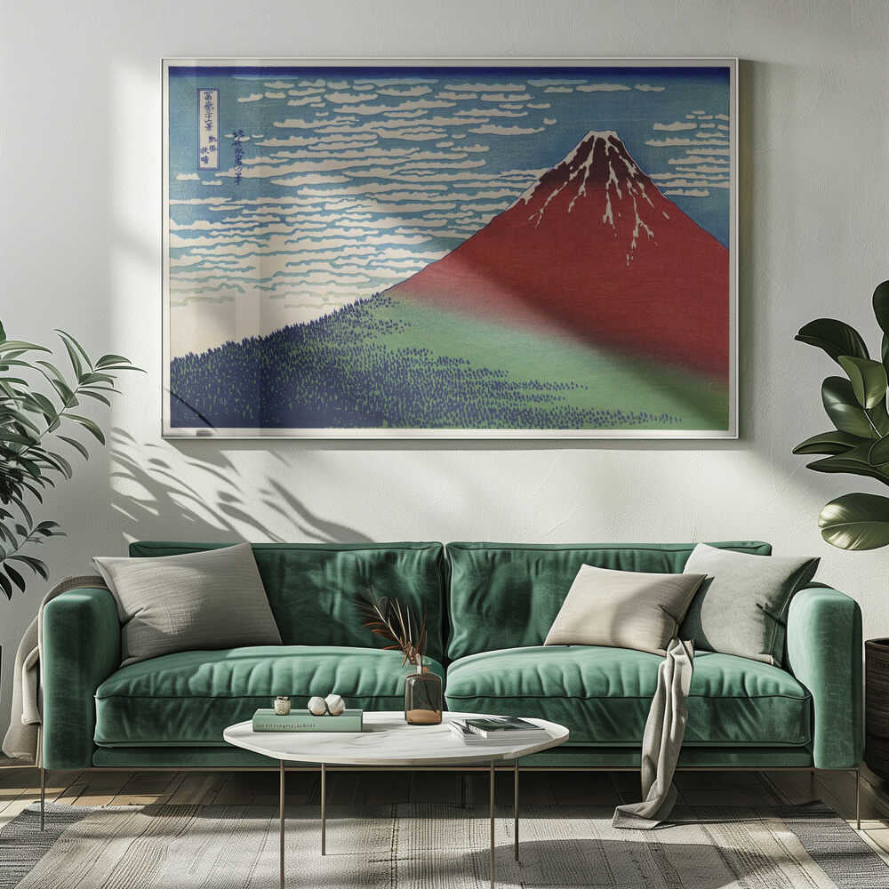 Fine Wind, Clear Morning Art Print UK — Japanese Vibrant Wall Art — Living Room — Wall It All Prints