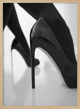 Elegant Black Heels Art Print UK — Dark Moody Dark Wall Art — Living Room — Wall It All Prints