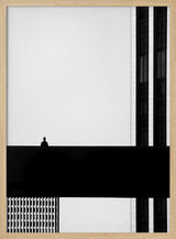 Urban Silhouette Lines Art Print UK — Abstract Dark Wall Art — Bathroom — Wall It All Prints