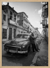 Havana Vintage Car Street Art Print UK — Vintage Dark Wall Art — Living Room — Wall It All Prints